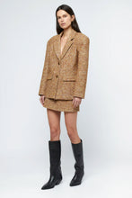Cargar imagen en el visor de la galería, Blazer oversize tweed marrón