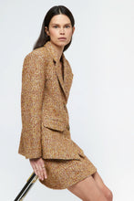 Cargar imagen en el visor de la galería, Blazer oversize tweed marrón