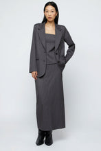 Cargar imagen en el visor de la galería, Top corsetero raya diplomática gris