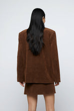 Cargar imagen en el visor de la galería, Blazer oversize ante marrón