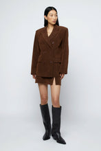 Cargar imagen en el visor de la galería, Blazer oversize ante marrón