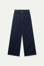 Cargar imagen en el visor de la galería, Jean recto tiro alto azul