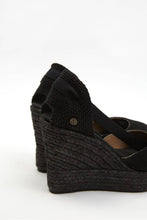 Cargar imagen en el visor de la galería, Charlene Negro | Espadrilles con Cuña Alta