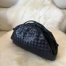 Cargar imagen en el visor de la galería, Bolso grande tejido de cuero genuino