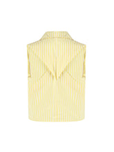 Cargar imagen en el visor de la galería, Camisa amarilla rayas sin mangas
