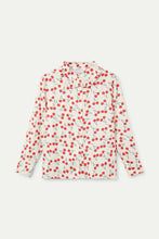 Cargar imagen en el visor de la galería, Camisa cuello volante estampado cerezas
