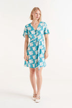 Cargar imagen en el visor de la galería, Vestido corto rayón LENZING™ ECOVERO™ estampado Dove
