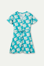 Cargar imagen en el visor de la galería, Vestido corto rayón LENZING™ ECOVERO™ estampado Dove
