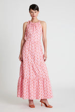 Cargar imagen en el visor de la galería, Vestido largo floral bordado rosa
