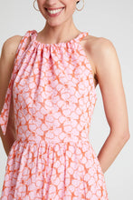 Cargar imagen en el visor de la galería, Vestido largo floral bordado rosa
