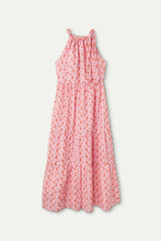 Cargar imagen en el visor de la galería, Vestido largo floral bordado rosa
