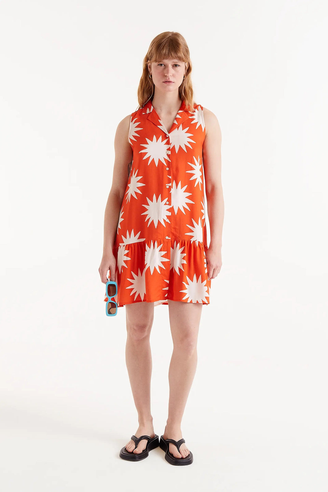 Vestido corto estampado Big Sun