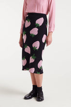 Cargar imagen en el visor de la galería, Falda midi jacquard con estampado Morango
