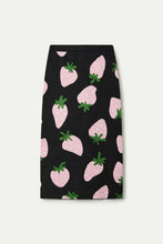 Cargar imagen en el visor de la galería, Falda midi jacquard con estampado Morango
