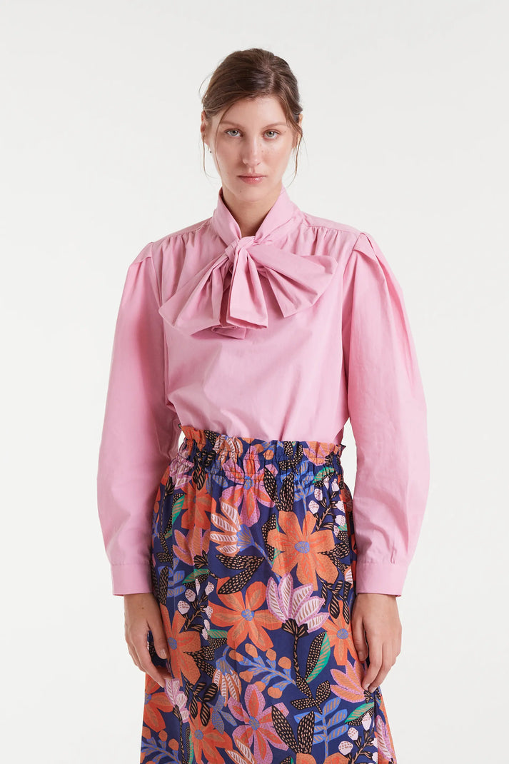 Camisa 100% algodón lazada rosa