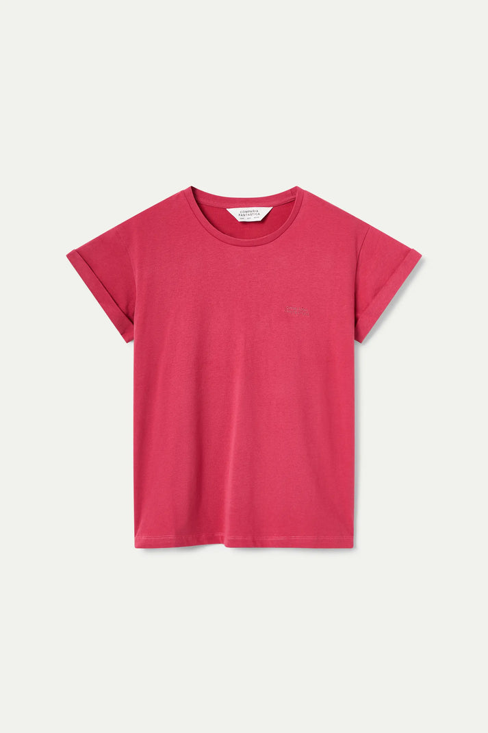 Camiseta 100% algodón rojo