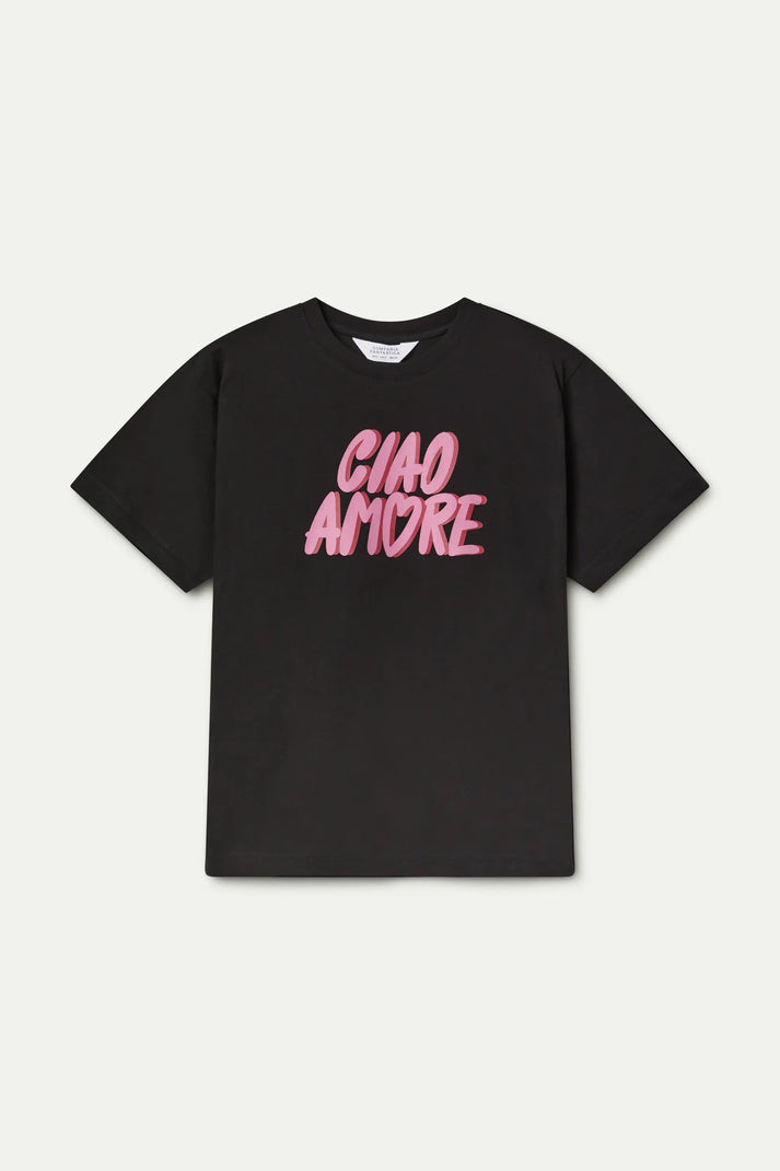 Camiseta 100% algodón con estampado Ciao Amore
