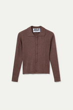 Cargar imagen en el visor de la galería, Cárdigan punto marrón
