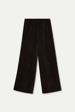 Cargar imagen en el visor de la galería, Pantalón de traje pana de terciopelo marrón
