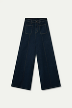 Cargar imagen en el visor de la galería, Pantalón vaquero azul tiro alto
