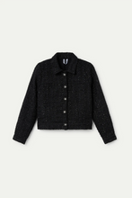 Cargar imagen en el visor de la galería, Chaqueta tweed negra
