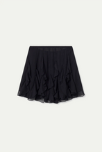 Cargar imagen en el visor de la galería, Falda corta de chiffon negro
