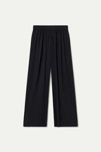 Cargar imagen en el visor de la galería, Pantalón crepé plisado con lúrex negro
