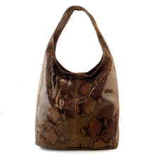 Cargar imagen en el visor de la galería, Bolsa tote shopper Sacca VEA con estampado de serpiente
