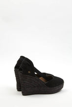 Cargar imagen en el visor de la galería, Charlene Negro | Espadrilles con Cuña Alta
