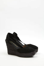 Cargar imagen en el visor de la galería, Charlene Negro | Espadrilles con Cuña Alta
