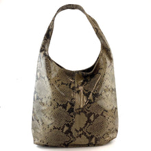 Cargar imagen en el visor de la galería, Bolsa tote shopper Sacca VEA con estampado de serpiente
