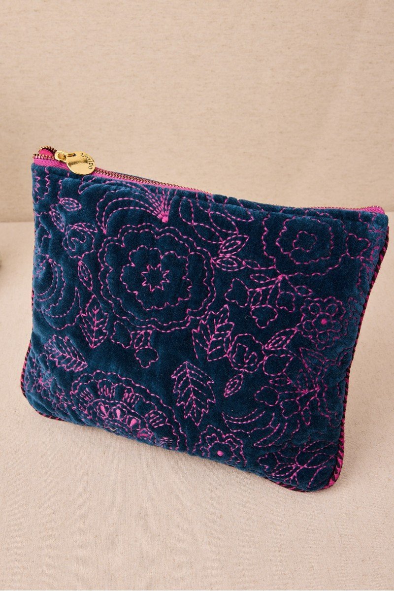 Bolsita Grande Bordado Flores