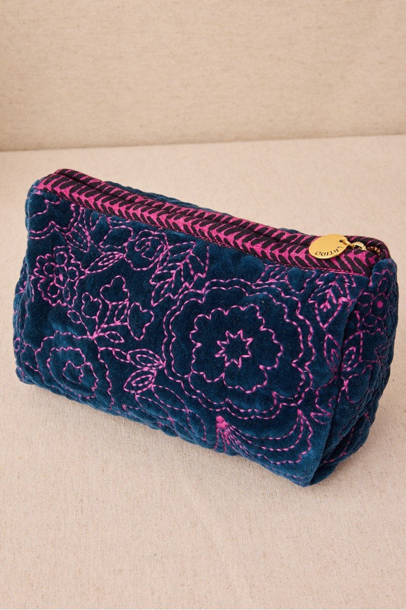 Bolsita Mediana Bordado Flores